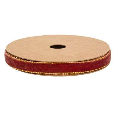 Image de RUBAN VELOURS BORDEAUX 1 CMX5M