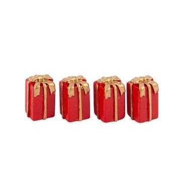 PAQUETS CADEAU RESINE ROUGEX4