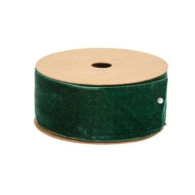 RUBAN VELOURS 3.8CMX3 M VERT