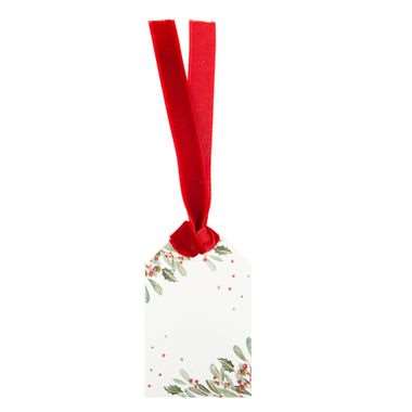 Image de ETIQUETTES TRADICHIC RUBAN ROUGE X8