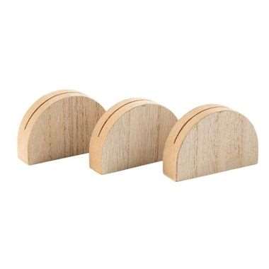 SUPPORT MARQUE PLACE EN BOIS