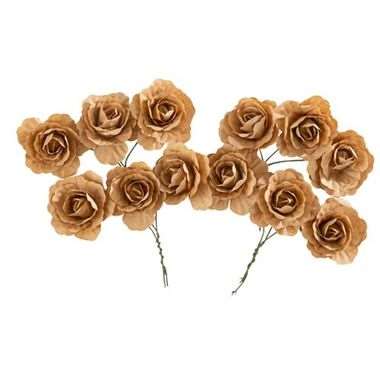 ROSES PAPIERS KRAFTX12