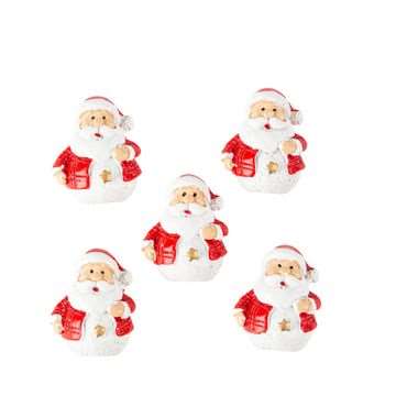 Image de PERE NOEL RESINE SUR STICKERS X 5