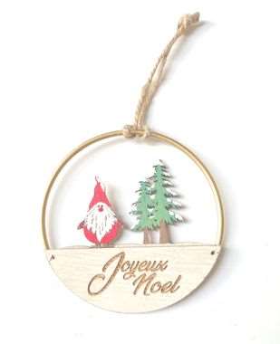 Image de ANNEAU JOYEUX NOEL 10 CM