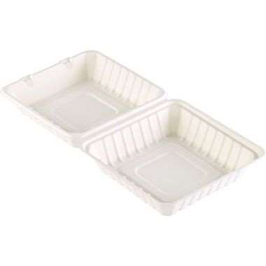 Image de COFFRET REPAS 225X201X85 BAGASSE - 1000 ml