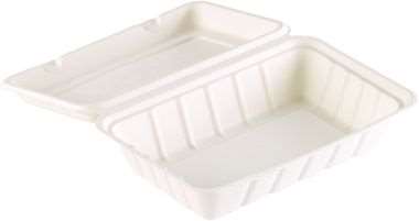 Image de COFFRET REPAS 239X156X63 BAGASSE - 850 ml