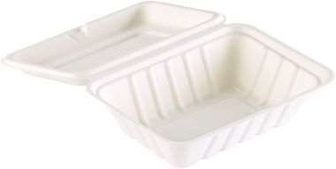 Image de COFFRET REPAS 185X143X62 BAGASSE - 600 ml