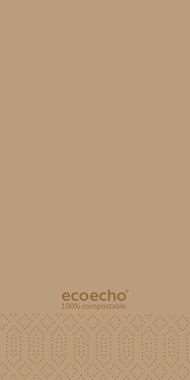 Image de SERV. 40X40 2F BRUN NATUREL PLIAGE EN 8