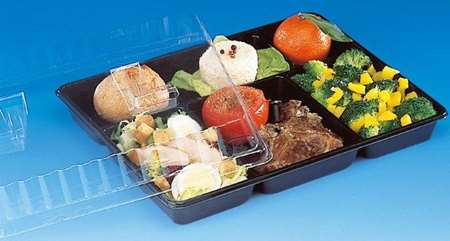 Image de PLATEAU 5 COMPARTIMENTS 290X224X30mm NOIR