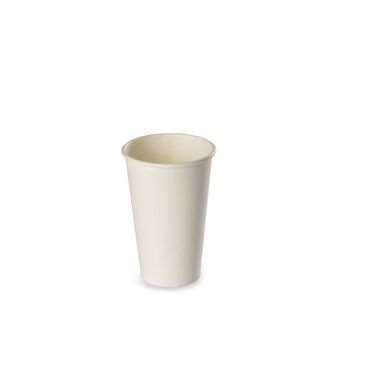 Image de GOBELET CARTON 30/35cl KRAFT BLANC