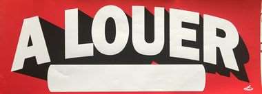Image de AFFICHE ROUGE A LOUER