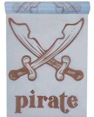 Image de CHEMIN DE TABLE PIRATE BLEU 5 M