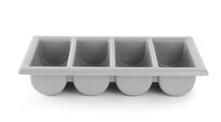Image de BAC A COUVERTS GRIS 4 COMPARTIMENTS GN 1/1