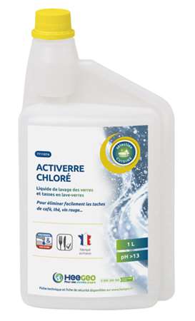 Image de ACTIVERRE CHLORE LAVAGE VERRE X 1 L