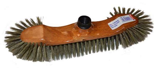 Image de BALAI SOIE GRISE 1/2 TETE 30cm A DOUILLE