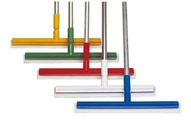 Image de RACLEAU SOL 50 cm ROUGE/POLYPRO MOUSSE BLANCHE