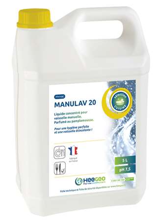 Image de MANULAV 20 LIQUIDE VAISSELLE MAIN X 5 L
