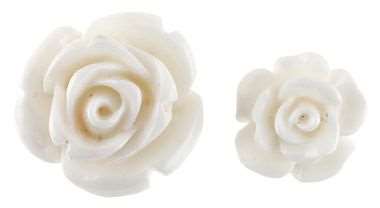Image de ROSES MINI PLASTIQUESX20 BLANCHES