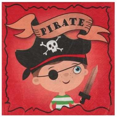 Image de SERVIETTES PIRATE MULTICOLORE