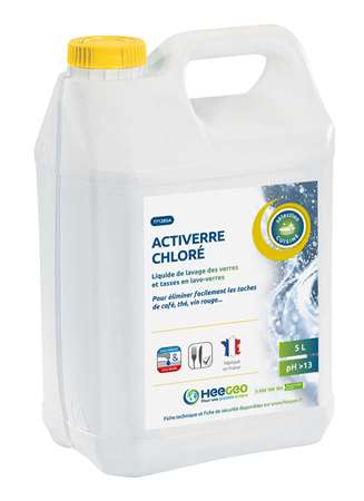 Image de ACTIVERRE CHLORE LAVAGE VERRE X 5 L