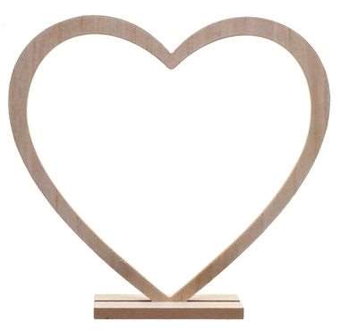 Image de SUPPORT COEUR BOIS NATUREL GM