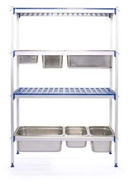 Image de ETAGERE ALUMINIUM 1120X355X1685mm