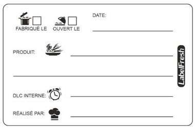 Image de ETIQ. ADH. 'DLC' 70X45mm  BTE 300
