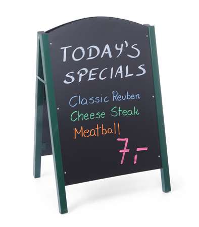 Image de TABLEAU ARDOISE DE TROTTOIR 700X500X1100mm