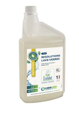 Image de RESOLUTIONS LAVE-VERRES 1 L FLACON DOSEUR ECOLABEL