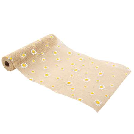 Image de CHEMIN DE TABLE JUTE MARGUERITE 5 M