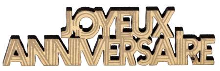 Image de DECO JOYEUX ANNIV A PARSEMER OR X 10