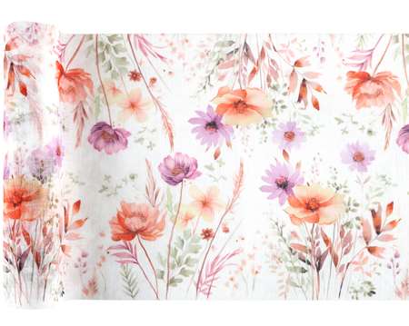 Image de CHEMIN DE TABLE LAPINOU MULTICOLOR  3 METRES