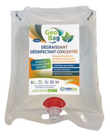 Image de GEOBAG DEGRAISSANT DESINFECTANT CONCENTRE POCHE 5 L