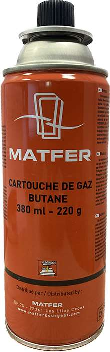 Image de CARTOUCHE GAZ 380ml POUR CHALUMEAU