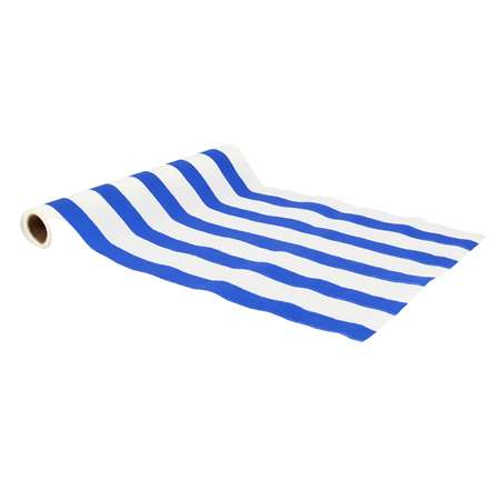 Image de CHEMIN DE TABLE RAYE BLEU /BLANC 3 M