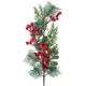 Image de BRANCHE SAPIN HOUX ROUGE 58 CM
