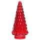 Image de SAPIN CONIQUE EN VERRE ROUGE 15 CM