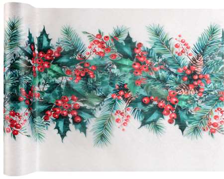 Image de CHEMIN DE TABLE NOEL TARTAN 5 M