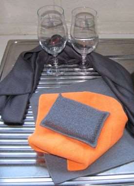 Image de KIT CUISINE : 1 TORCHON METALIK