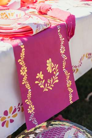 Image de CHEMIN DE TABLE PINK FRAMBOISE 5 M