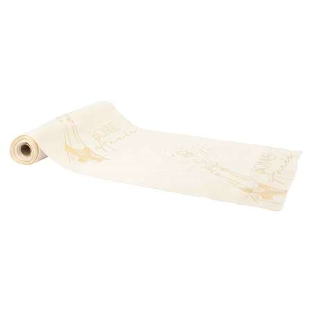 Image de CHEMIN DE TABLE BONNE ANNE VELOURS IVOIRE 3 M