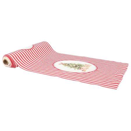 Image de CHEMIN DE TABLE VELOURS SANTA CHRSITMAS RAYE 3 M