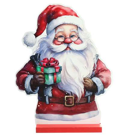 Image de DECOR EN BOIS PERE NOEL 20 CM