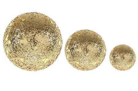Image de BOULES PAILLETTES OR ASSORTIES  X 7