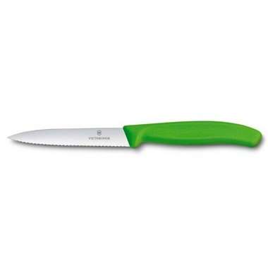 Image de COUTEAU OFFICE 08cm CRANTE MANCHE VERT