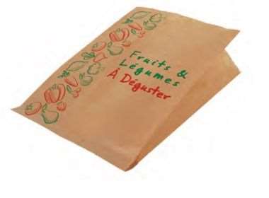 Image de SAC SALADE KRAFT BRUN 300X360mm - 35 grs