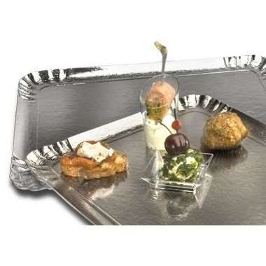 Image de PLATEAU TRAITEUR ARGENT 19X28cm
