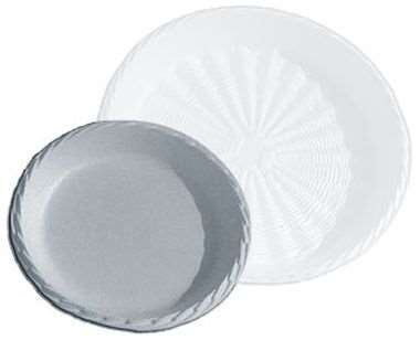 Image de PLAT POLYSTYRENE ROND BLANC 350mm