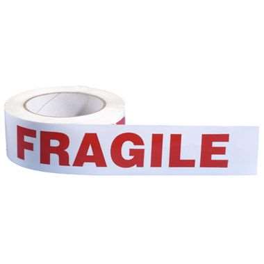 Image de RLX PVC BLANC 100X50 'FRAGILE'
