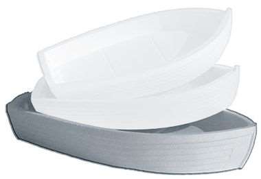 Image de BATEAU POLYSTYRENE 6/10 PARTS BLANC (GRAND)